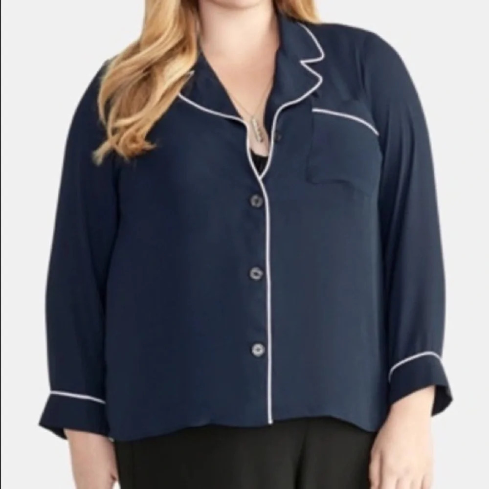 Rachel Roy – Nova Button Down Shirt (Plus Size) - Picture 2 of 12